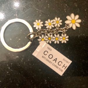 Set of 4 COACH key chains